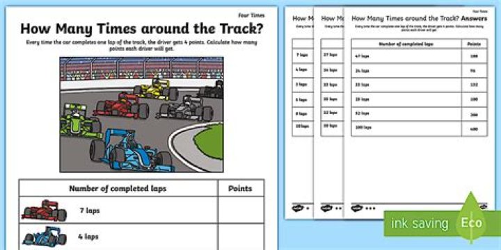 How far is 4 times around a track?