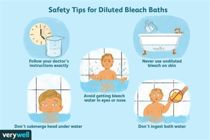 How often can you have a bleach bath?