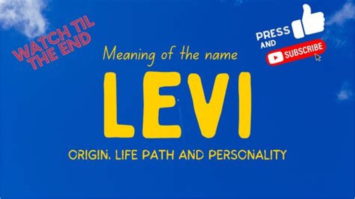 What does the name Levi mean?